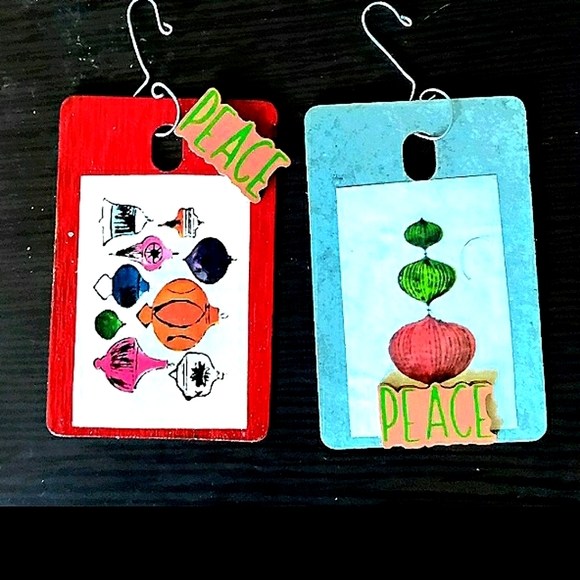 NEW 4x Andy Warhol Handcrafted CHRISTMAS Holiday Ornaments Set! - Picture 4 of 7